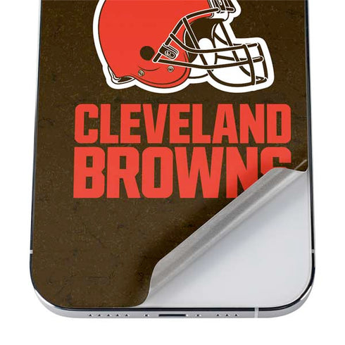NFL Cleveland Browns Distressed iPhone 12 Pro Skin